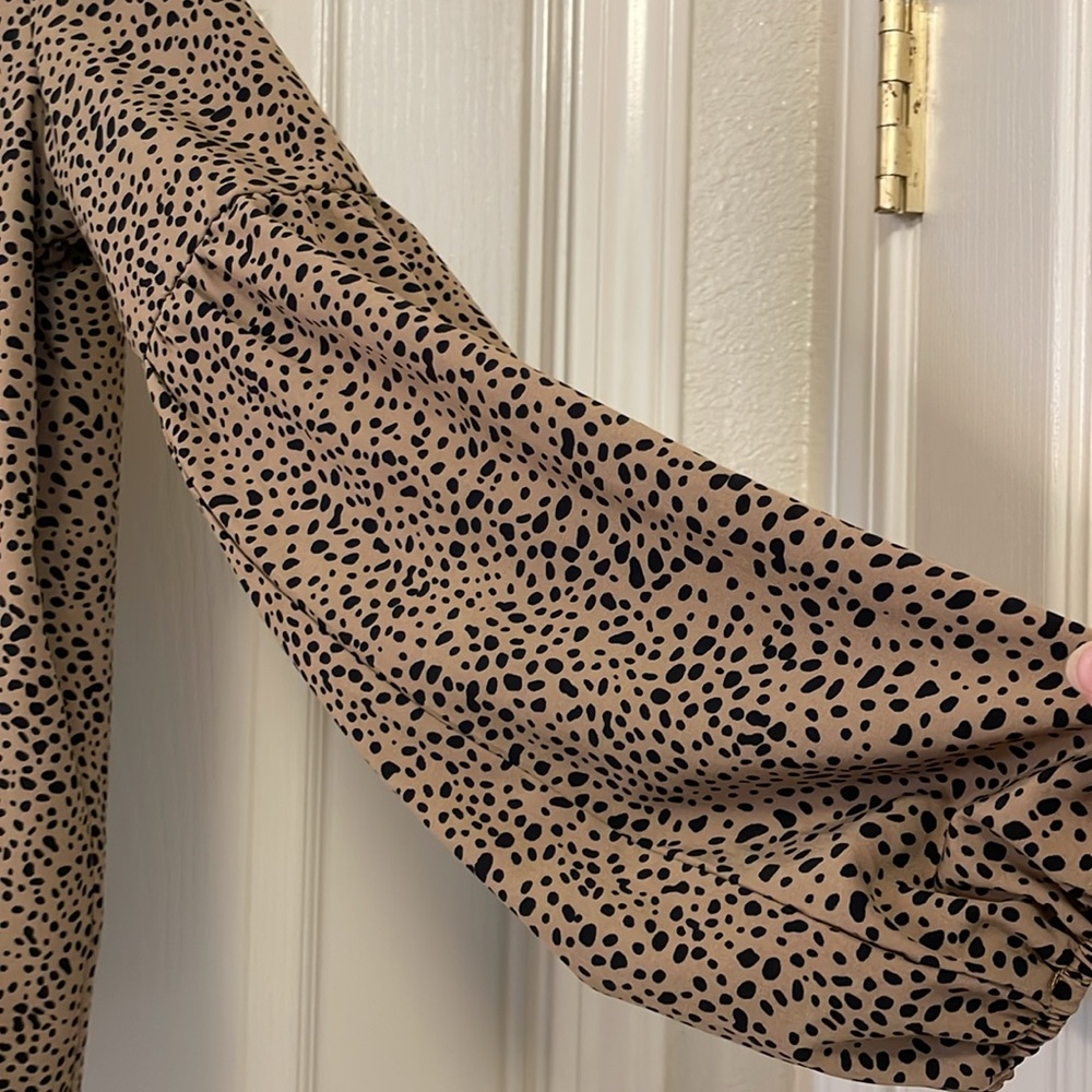 SHEIN Leopard Print Blouse Size S - Picture 5 of 9